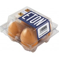 4 ETON Rubber Nest / Pot / Dummy / Fake / Crock Chicken Eggs in Bantam Size 